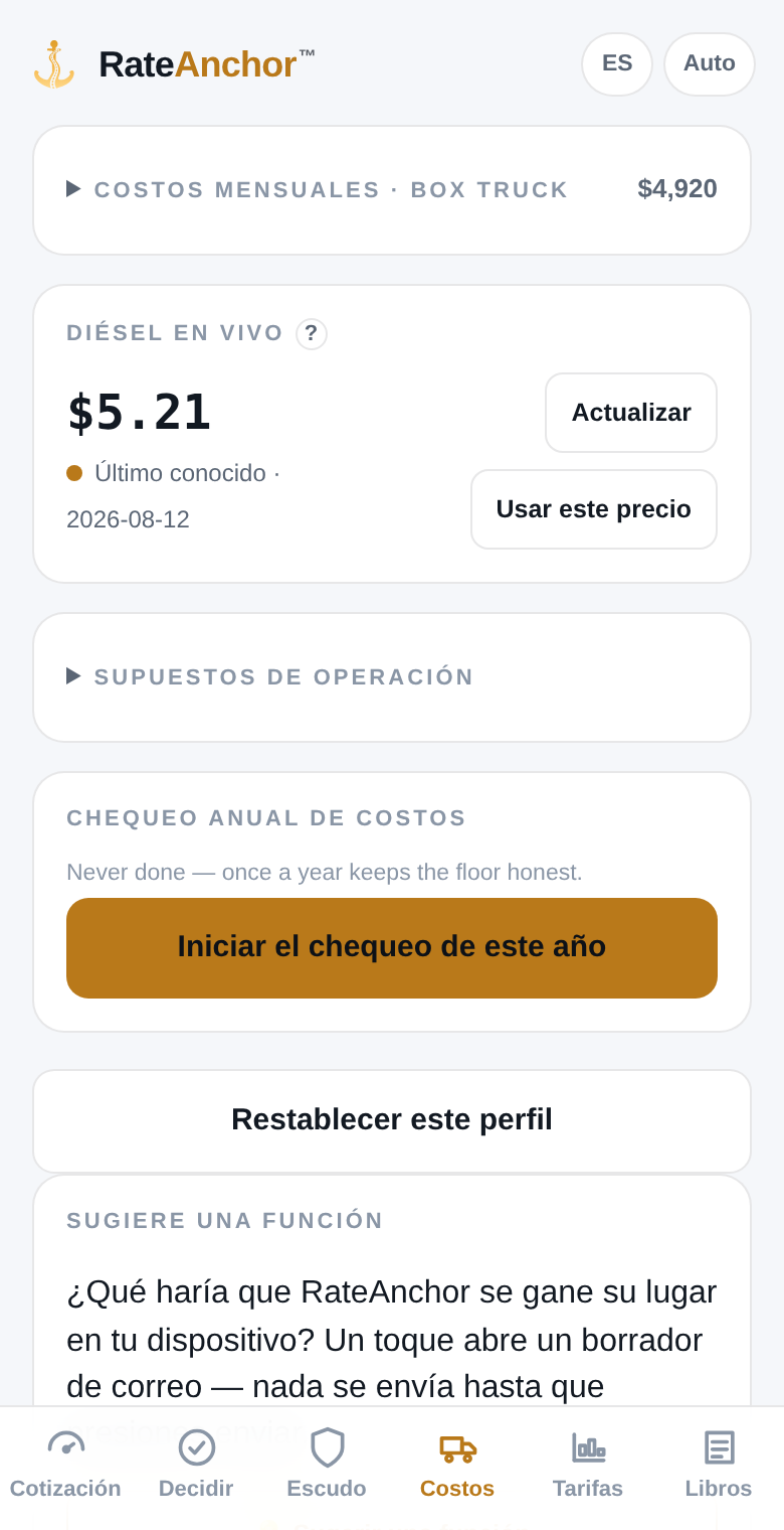 RateAnchor en español
